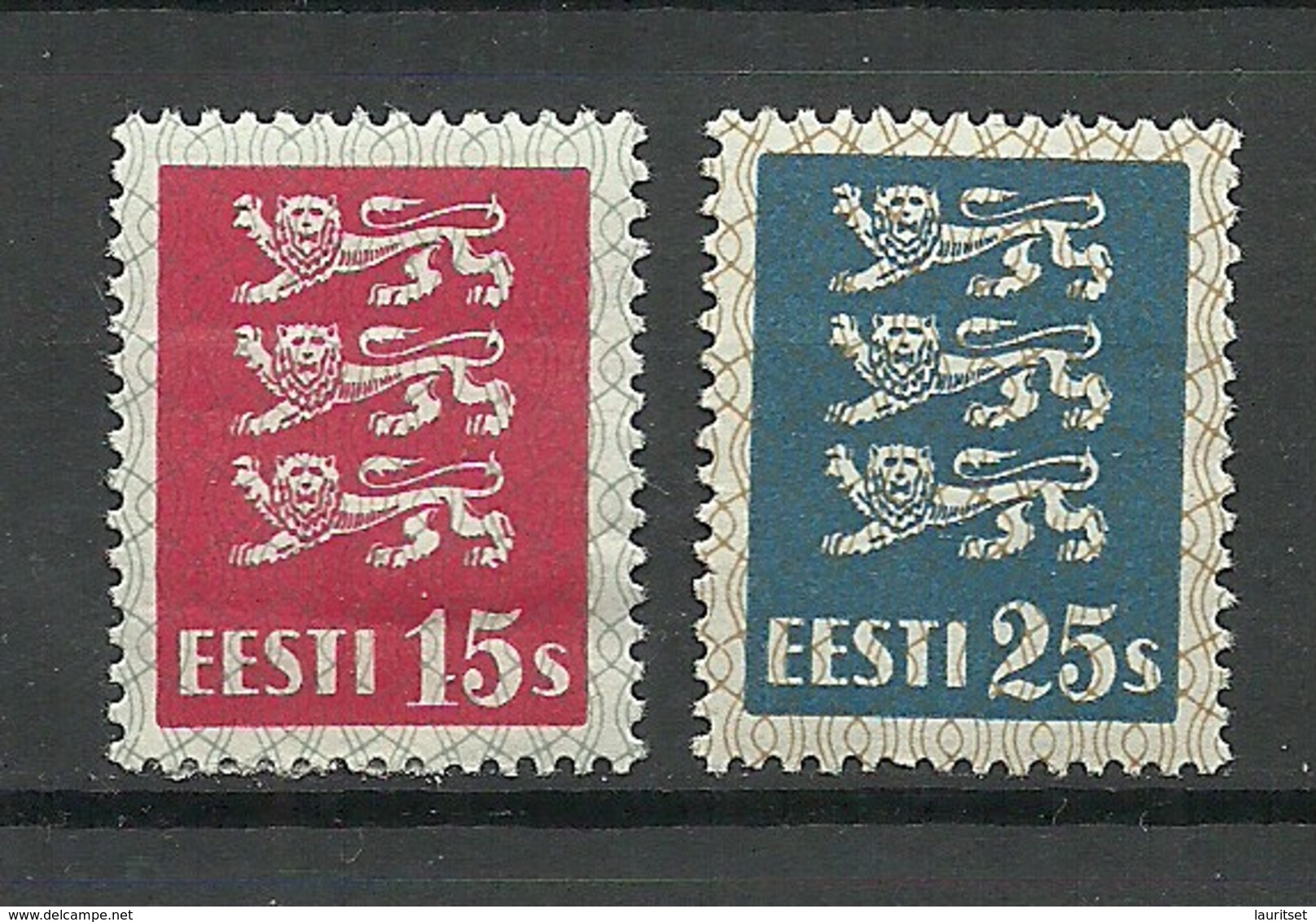 ESTLAND ESTONIA 1935 Michel 106 - 107 * - Estland