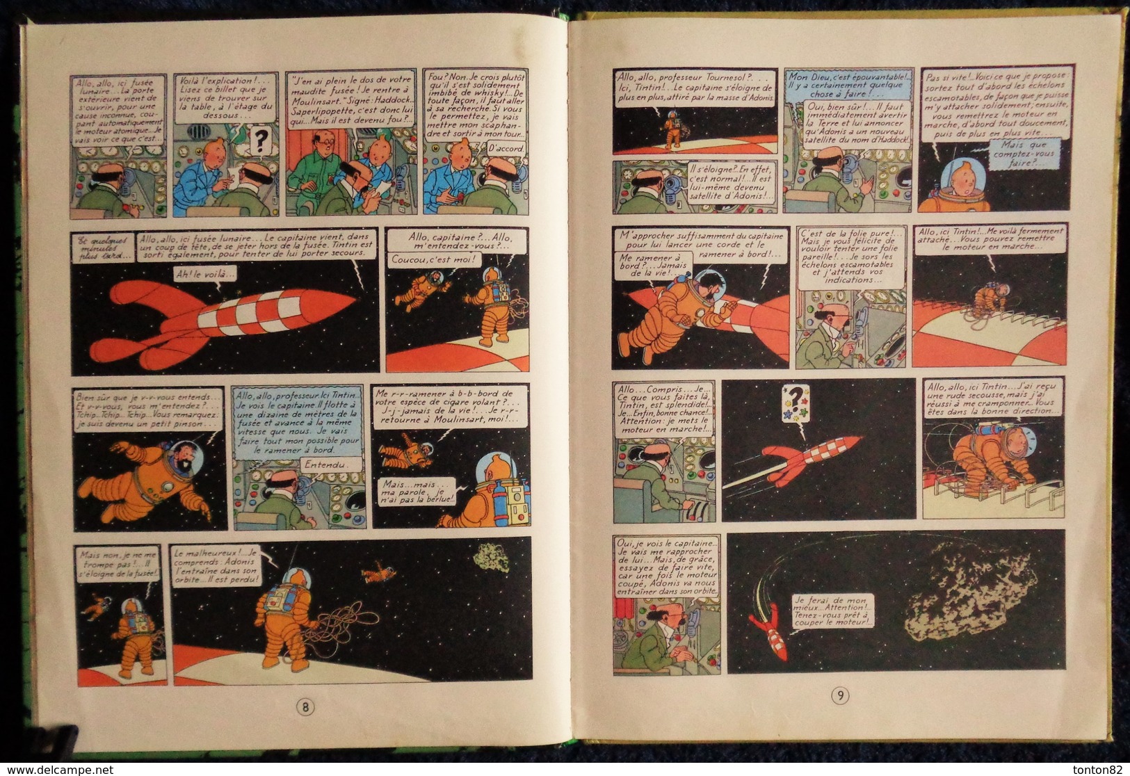 Hergé - TINTIN - On a marché sur la LUNE  - ( 1973 - 17 B 42 ) .