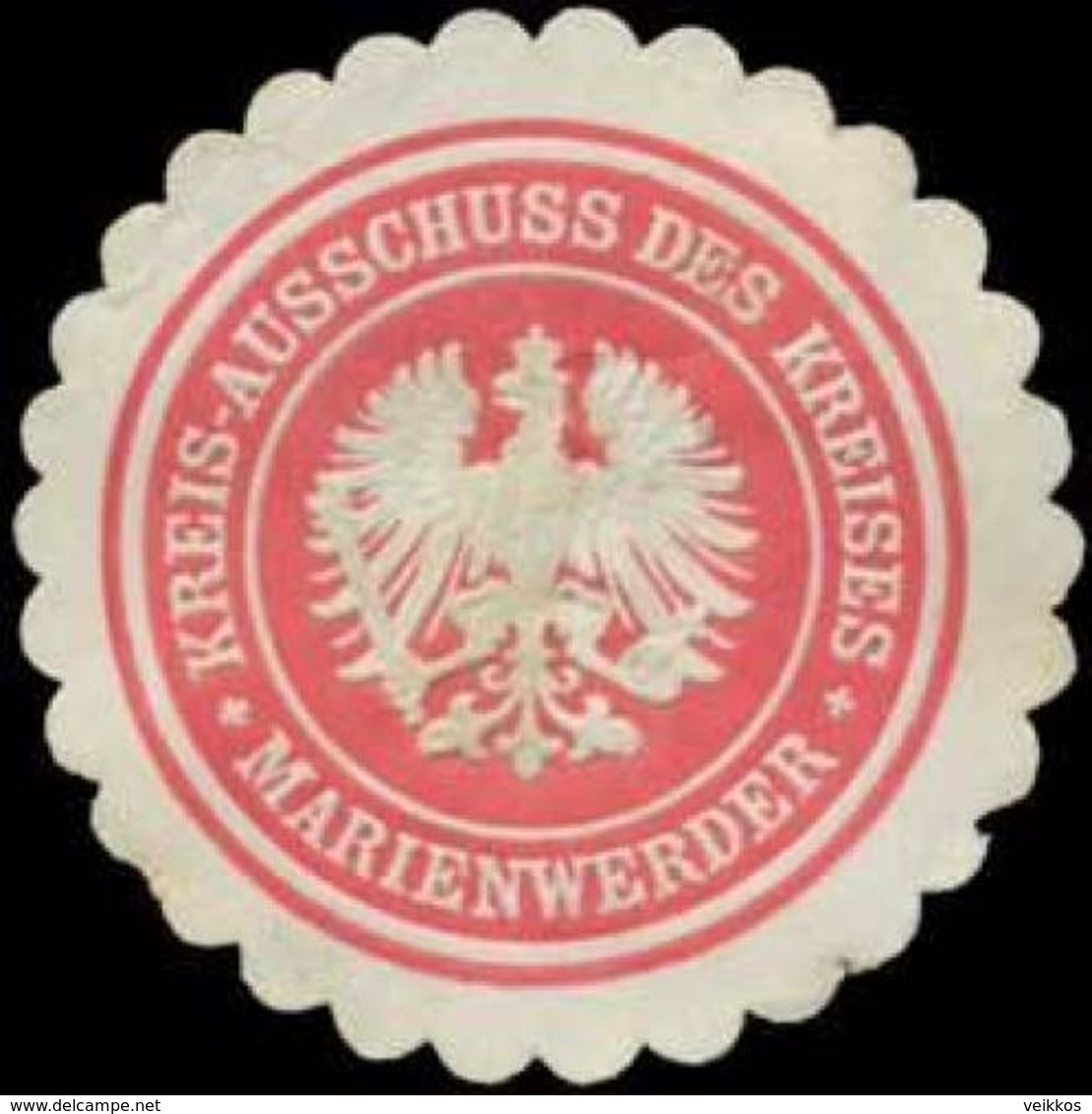 Marienwerder: Kreisausschuss Des Kreises Marienwerder/Westpreußen Siegelmarke - Cinderellas