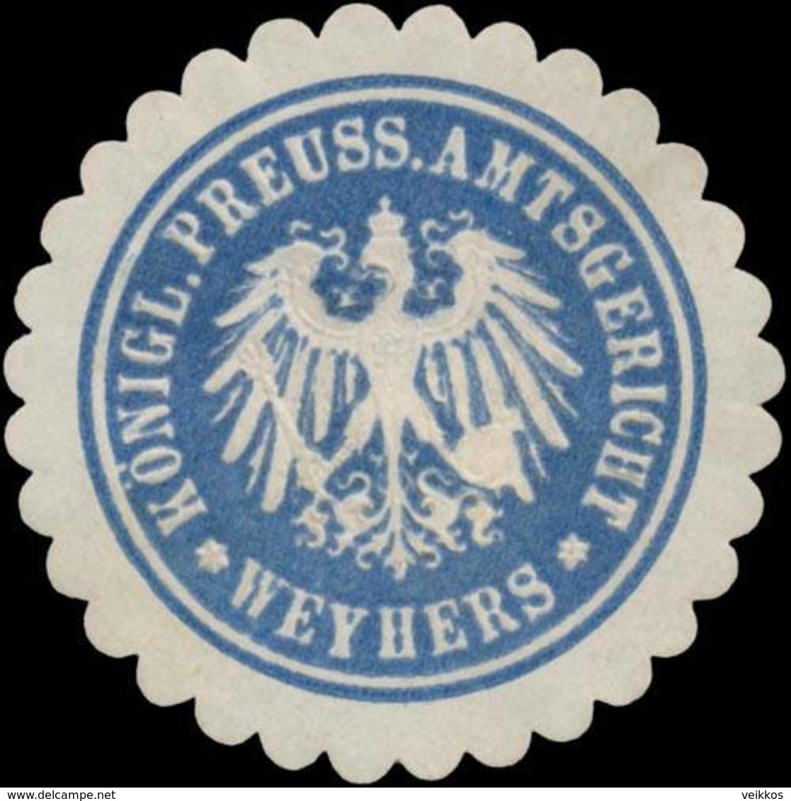 Weyhers: K.Pr. Amtsgericht Weyhers Siegelmarke - Cinderellas