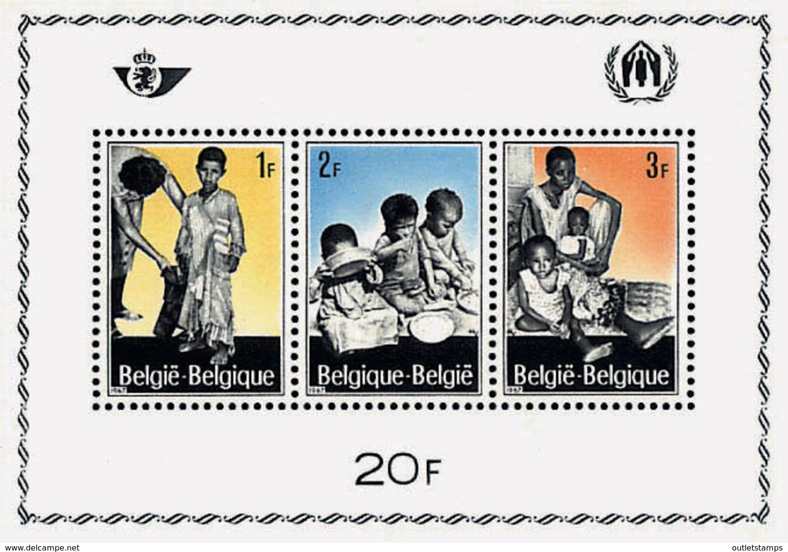 Ref. 84021 * NEW *  - BELGIUM . 1967. EUROPEAN CAMPAIGN FOR THE REFUGEES. CAMPA�A EUROPEA A FAVOR DE LOS REFUGIADOS - Nuevos