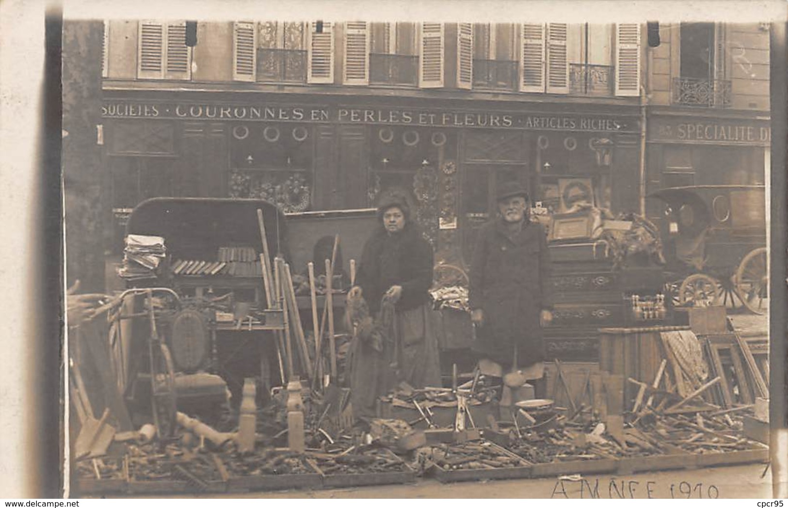 75. N°53847. Couple De Brocanteurs De Paris. à Localiser. Carte Photo - Artisanry In Paris