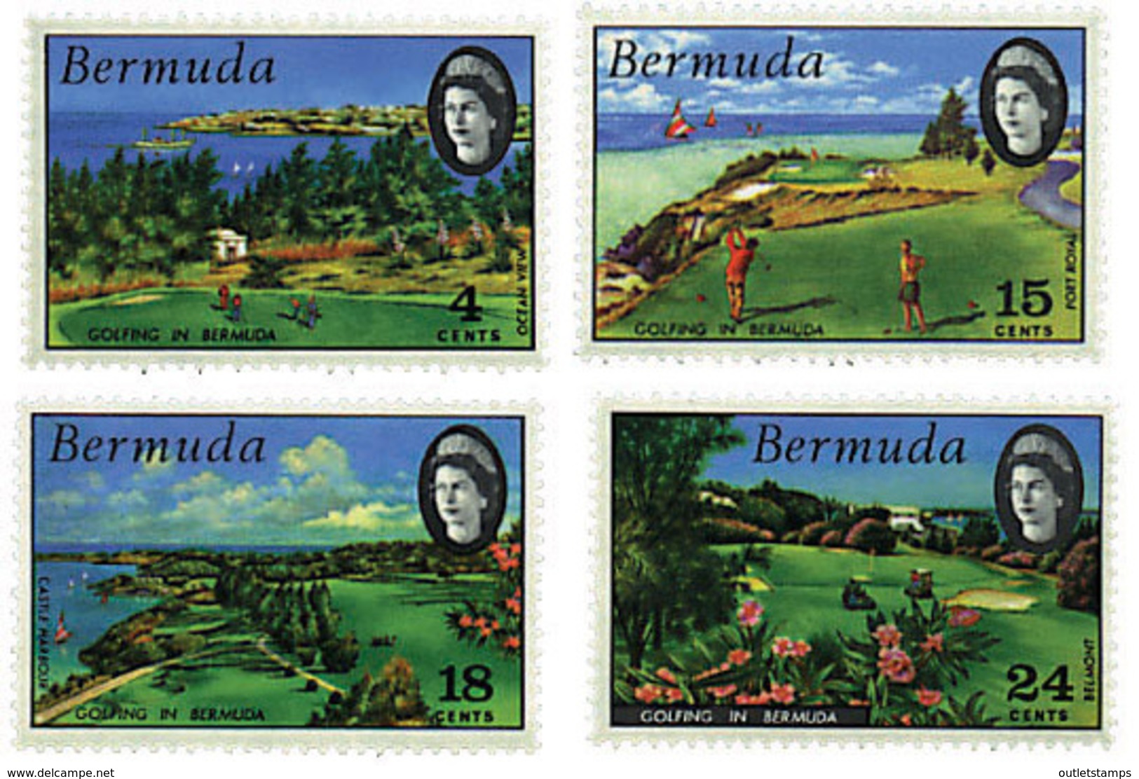 Ref. 81317 * NEW *  - BERMUDAS . 1971. BERMUDA GOLF COURSES. CAMPOS DE GOLF DE LAS BERMUDAS - Bermudas