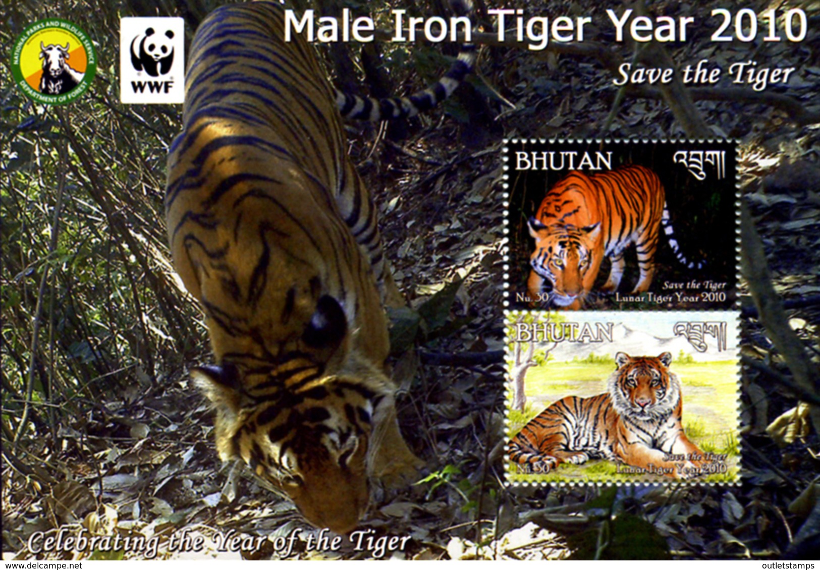 Ref. 261767 * NEW *  - BHUTAN . 2010. YEAR OF THE TIGER. A�O DEL TIGRE - Bhutan