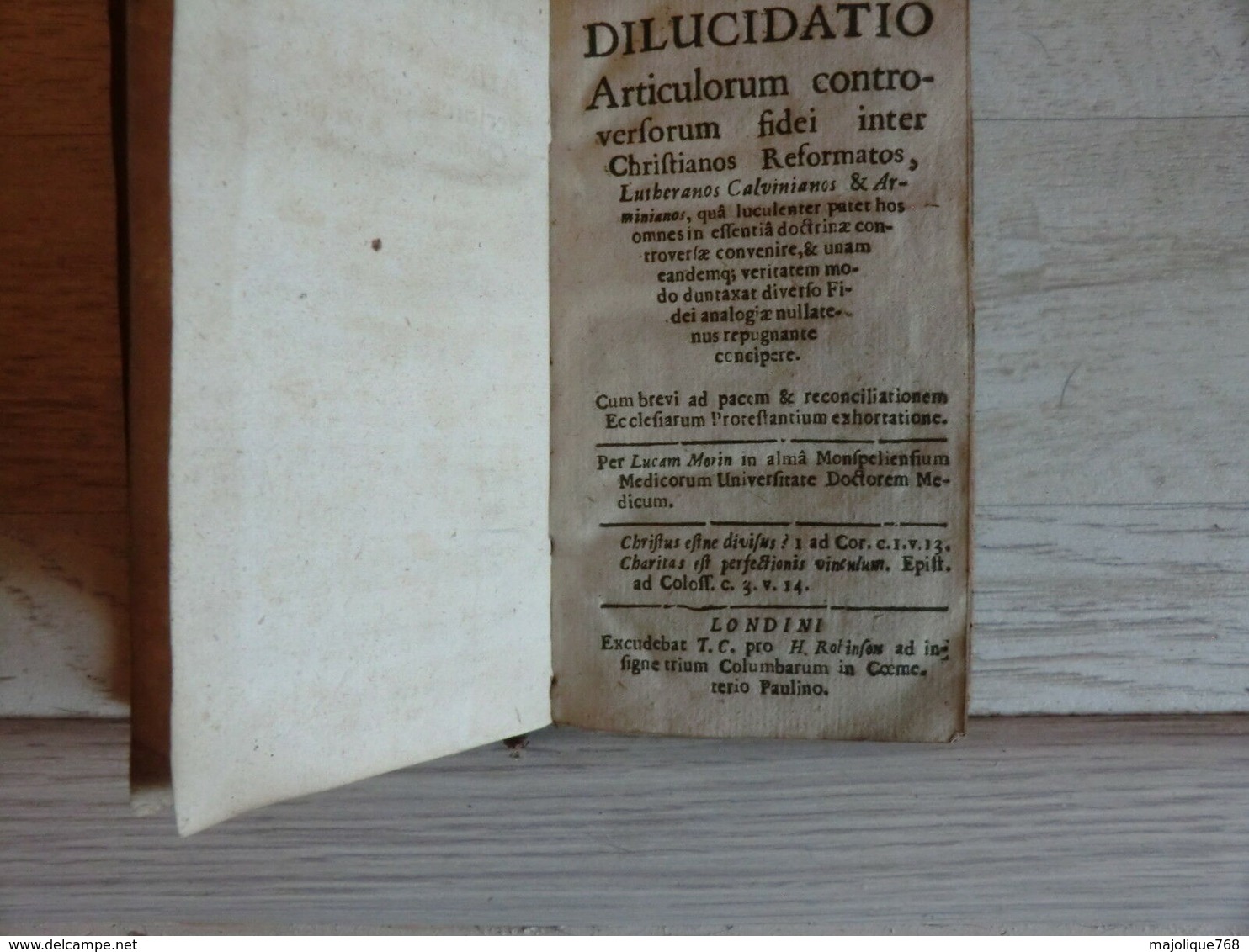 Dilucidatio Des Articles Controversés De La Foi De L'Église Réformée, Luthérien - Before 18th Century