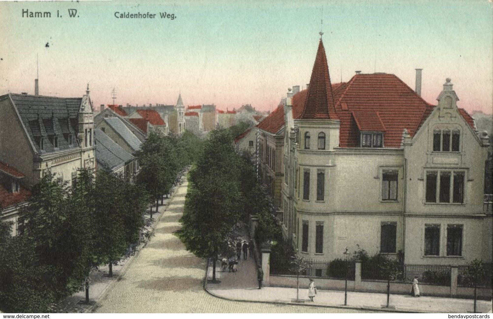 HAMM In Westfalen, Caldenhofer Weg (1908) AK - Hamm