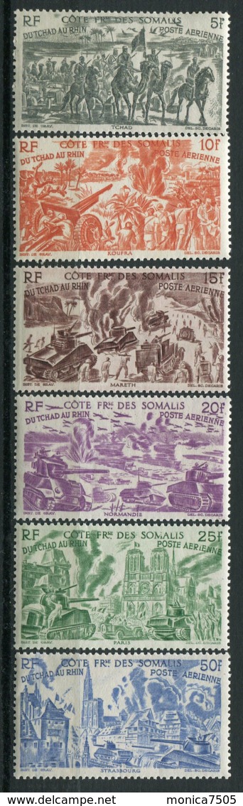 SOMALIS ( AERIEN ) Y&T N°  14/19  TIMBRES  NEUFS  SANS  TRACE  DE  CHARNIERE . - Neufs