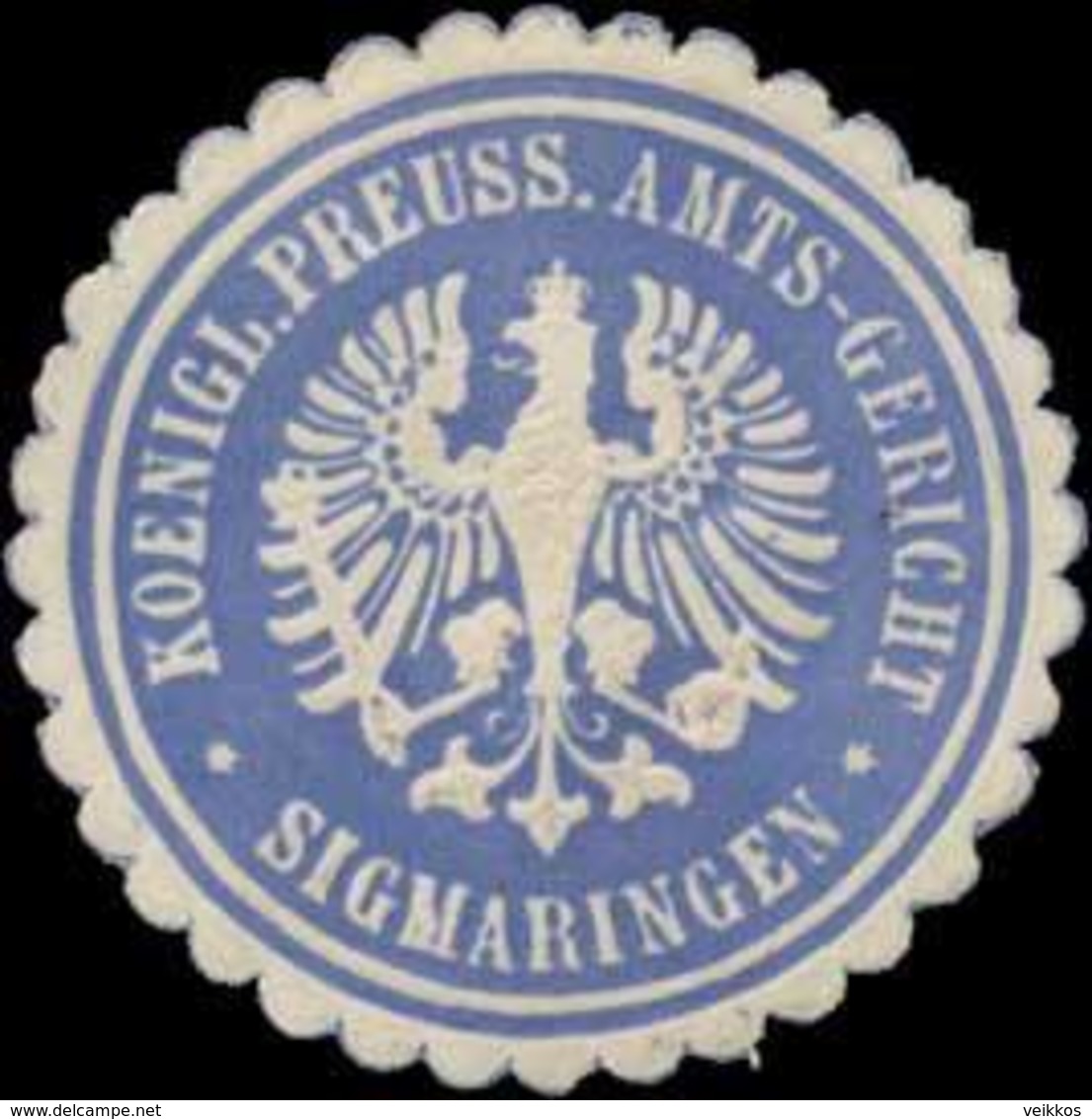 Sigmaringen: K.Pr. Amtsgericht Sigmaringen Siegelmarke - Erinofilia