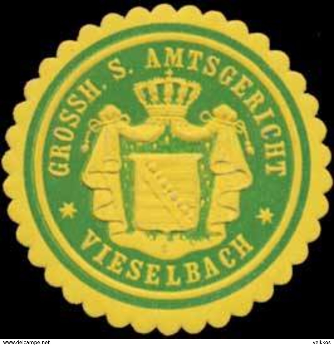 Vieselbach: Gr. S. Amtsgericht Vieselbach Siegelmarke - Cinderellas