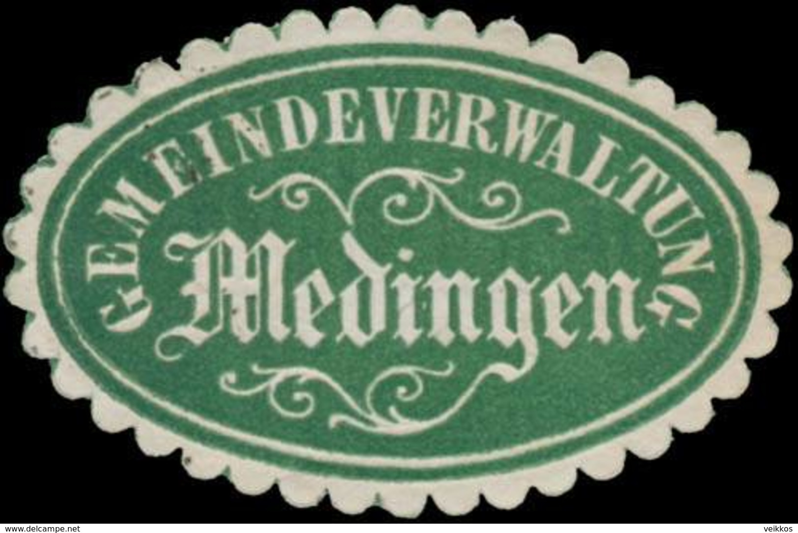 Medingen: Gemeindeverwaltung Medingen Siegelmarke - Cinderellas