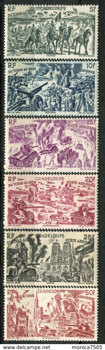 GUADELOUPE ( AERIEN ) Y&T N°  7/12  TIMBRES  NEUFS  SANS  TRACE  DE  CHARNIERE . - Poste Aérienne