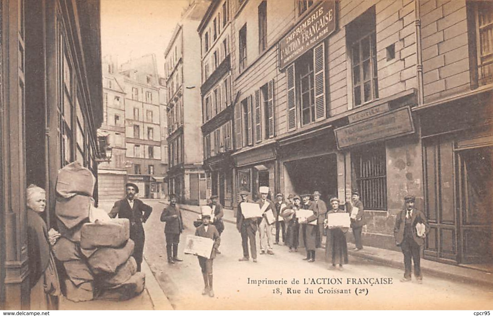 75. N°53868. PARIS 2eme Arr. Imprimerie De L'action Française. 18 Rue Du Croissant - Arrondissement: 02