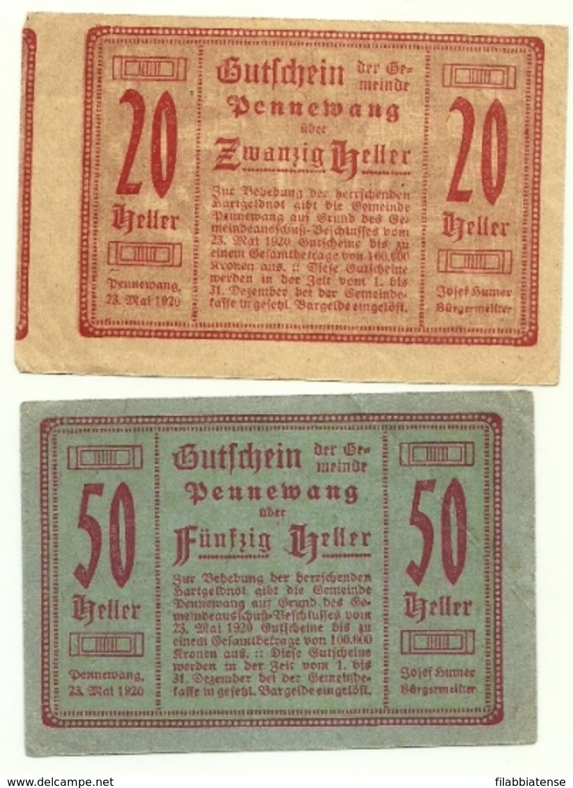 1920 - Austria - Pennewang Notgeld N88   ----- - Austria