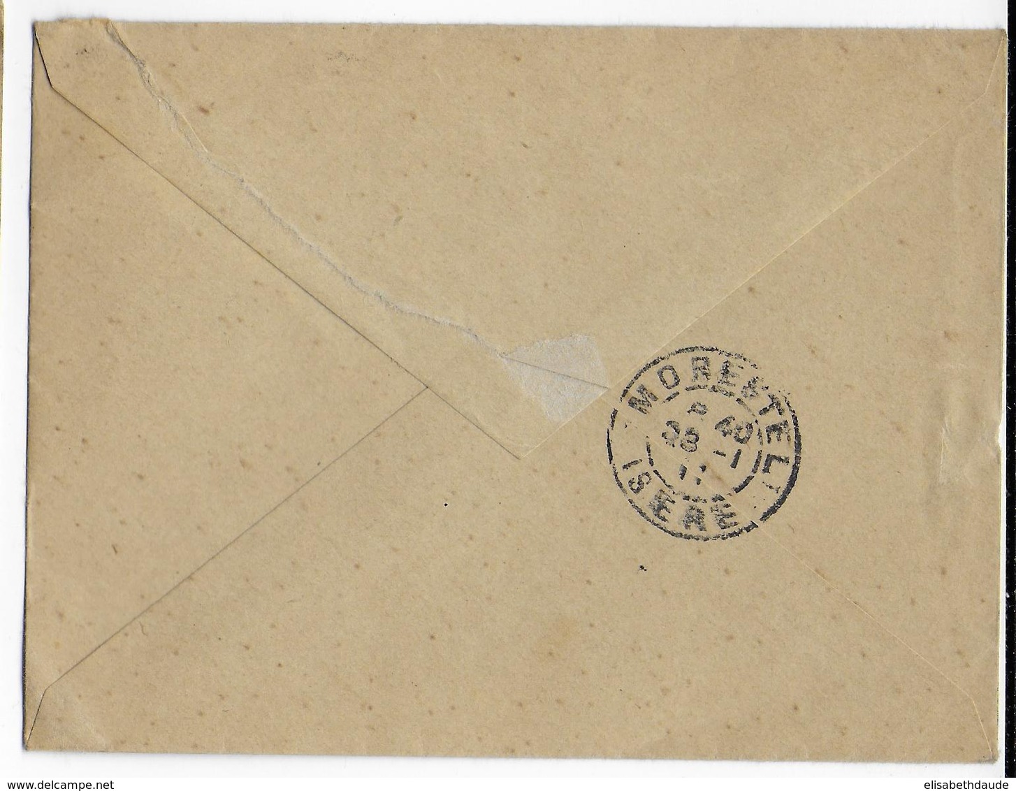 1911 - ENVELOPPE ENTIER POSTAL SEMEUSE 125X94 De BOURBONNE LES BAINS => MORESTEL (ISERE) - Enveloppes Types Et TSC (avant 1995)
