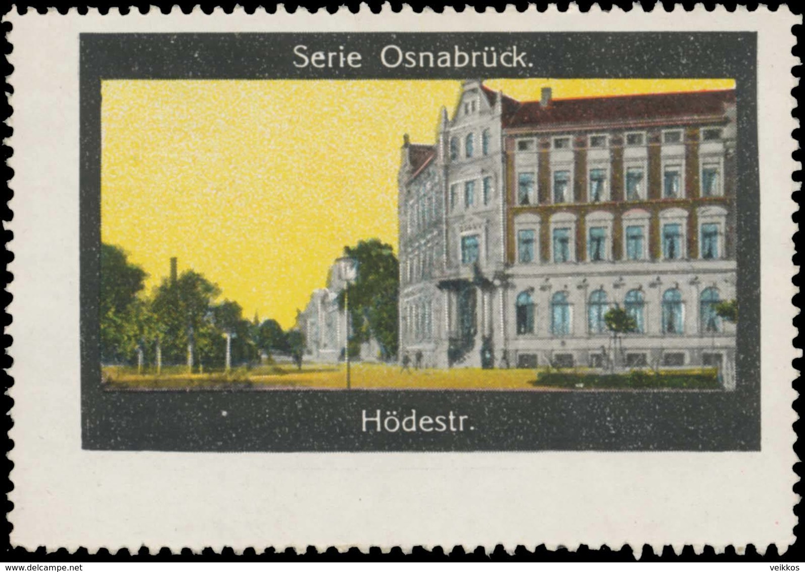 Osnabrück: Hödestraße Reklamemarke - Erinofilia