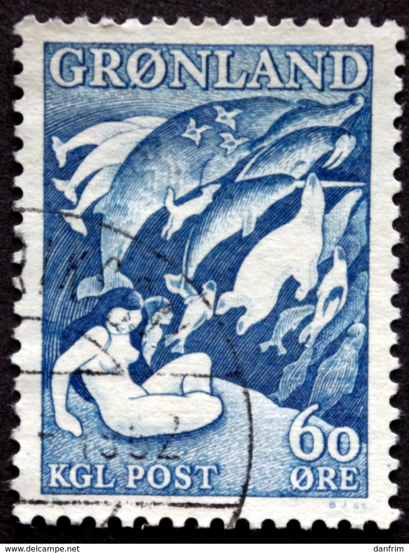 Greenland 1957  Legend.  MiNr.39  ( Lot B 1059 ) - Gebraucht