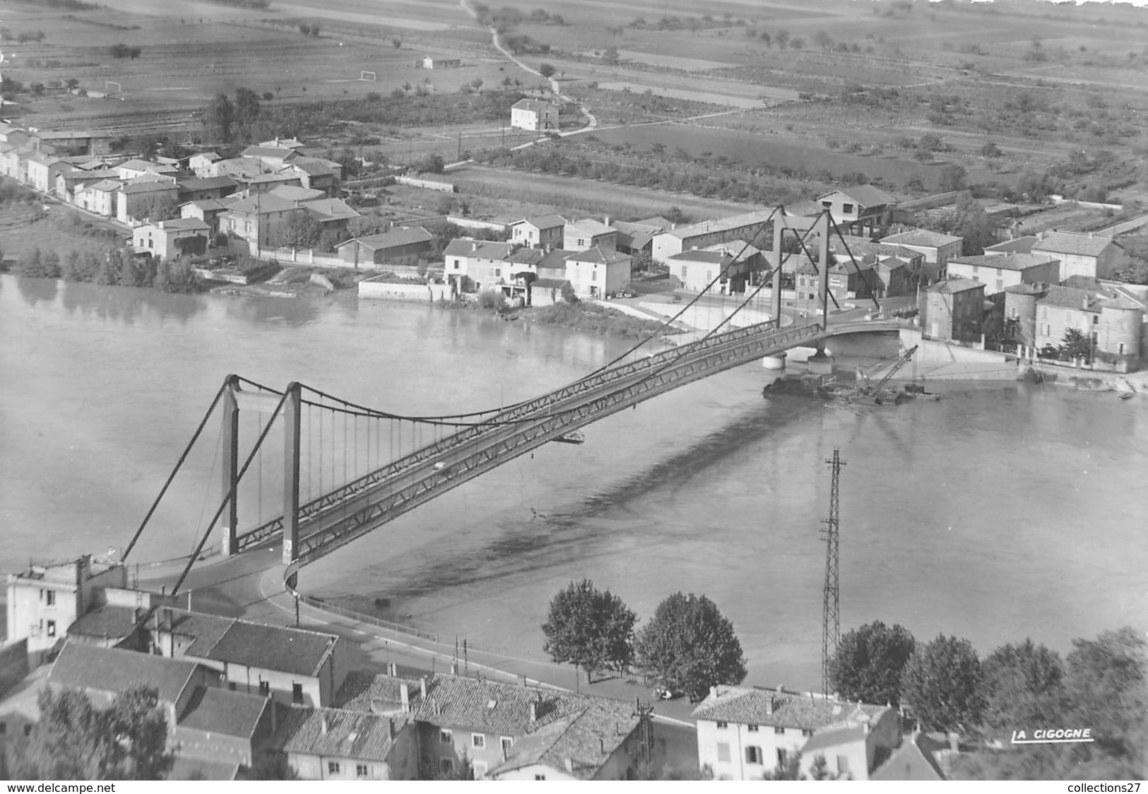 07-SERRIERES- LE PONT SUR LE RHONE VUE AERIENNE - Serrières