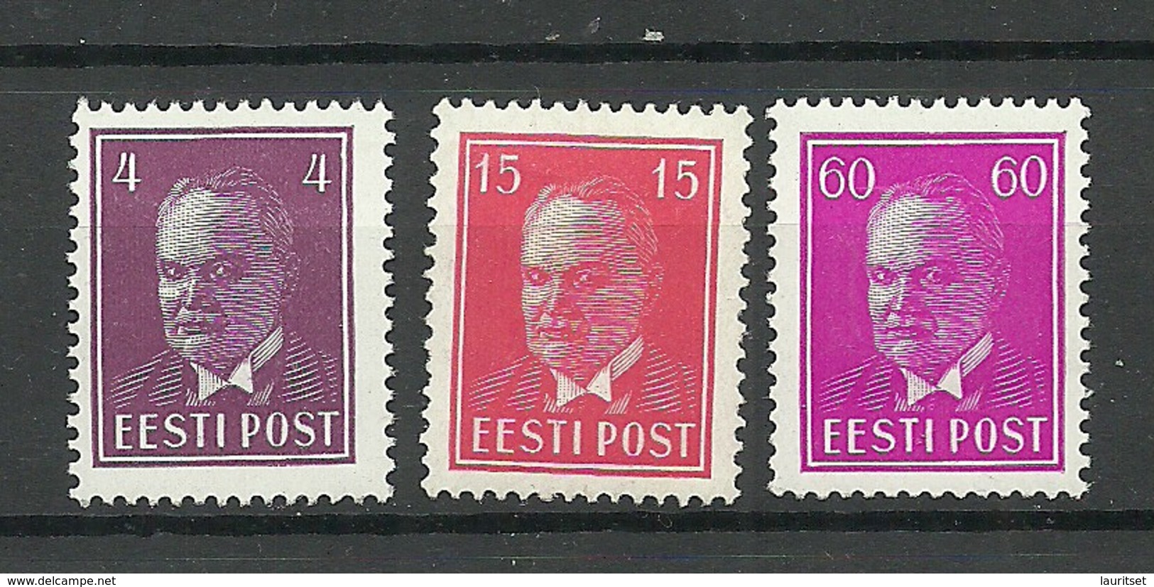 ESTLAND Estonia 1937 Michel 124 - 126 * - Estland