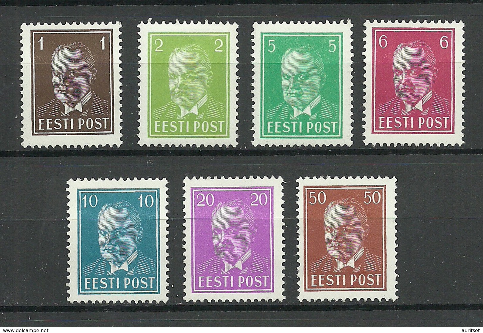 Estland Estonia 1936 Michel 113 - 119 * - Estland