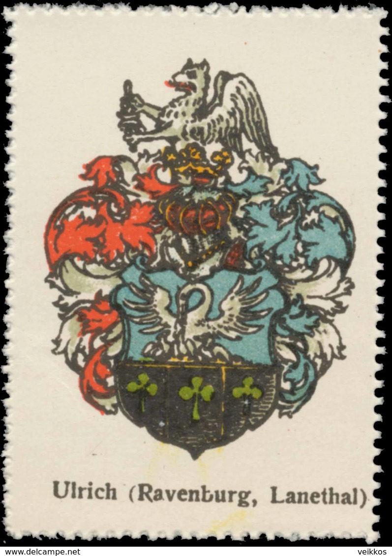 Ulrich (Ravenburg, Lanethal) Wappen Reklamemarke - Cinderellas