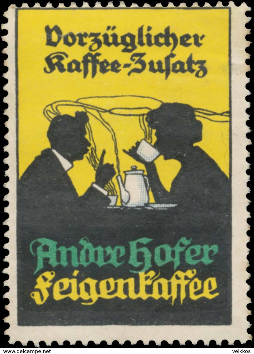 Salzburg: Andre Hofer Feigenkaffee Reklamemarke - Cinderellas