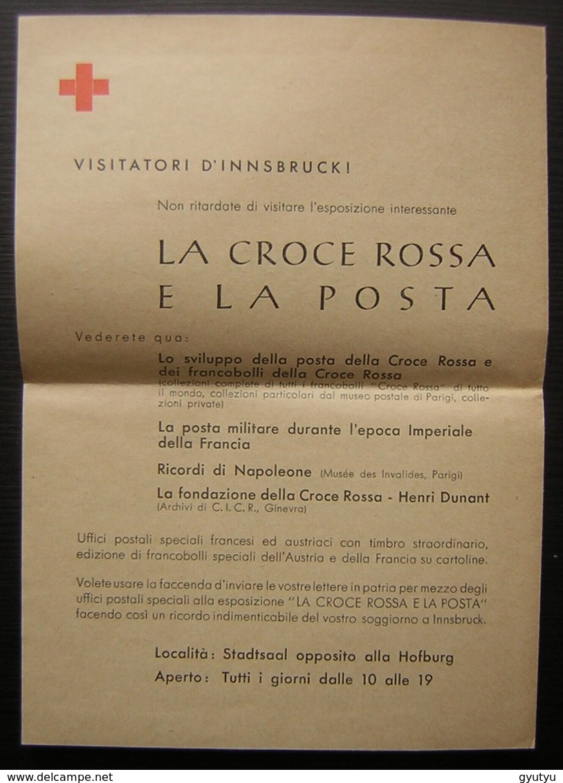 Croix Rouge Française En Autriche (Innsbruck) 1951, Lettre Avec Cachet, Correspondance Et Document, Voir Photo - 1921-1960: Modern Period