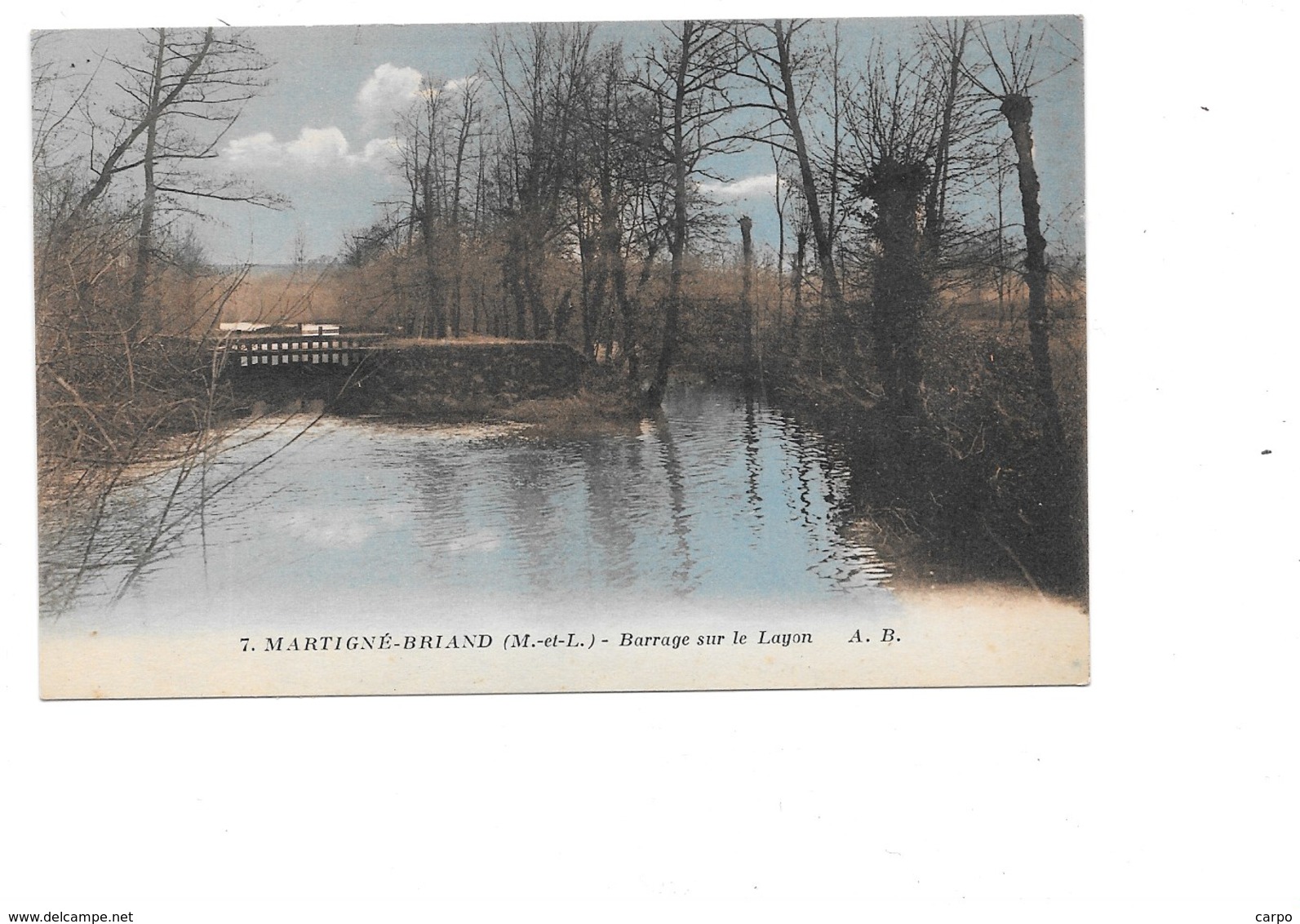 MARTIGNÉ-BRIAND. - BARRAGE SUR LE LAYON. - Autres & Non Classés