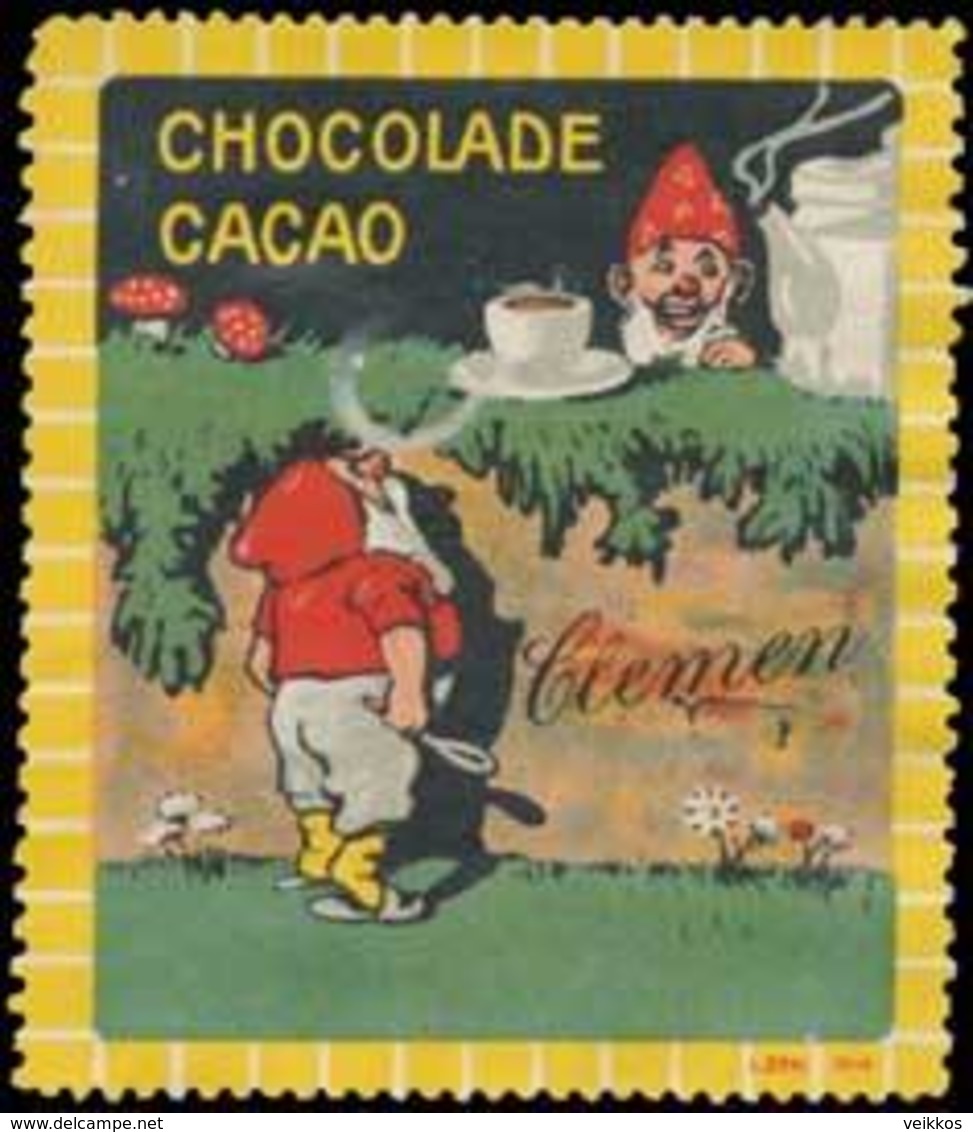 Döbeln: Cacao-Chocolade Reklamemarke - Vignetten (Erinnophilie)