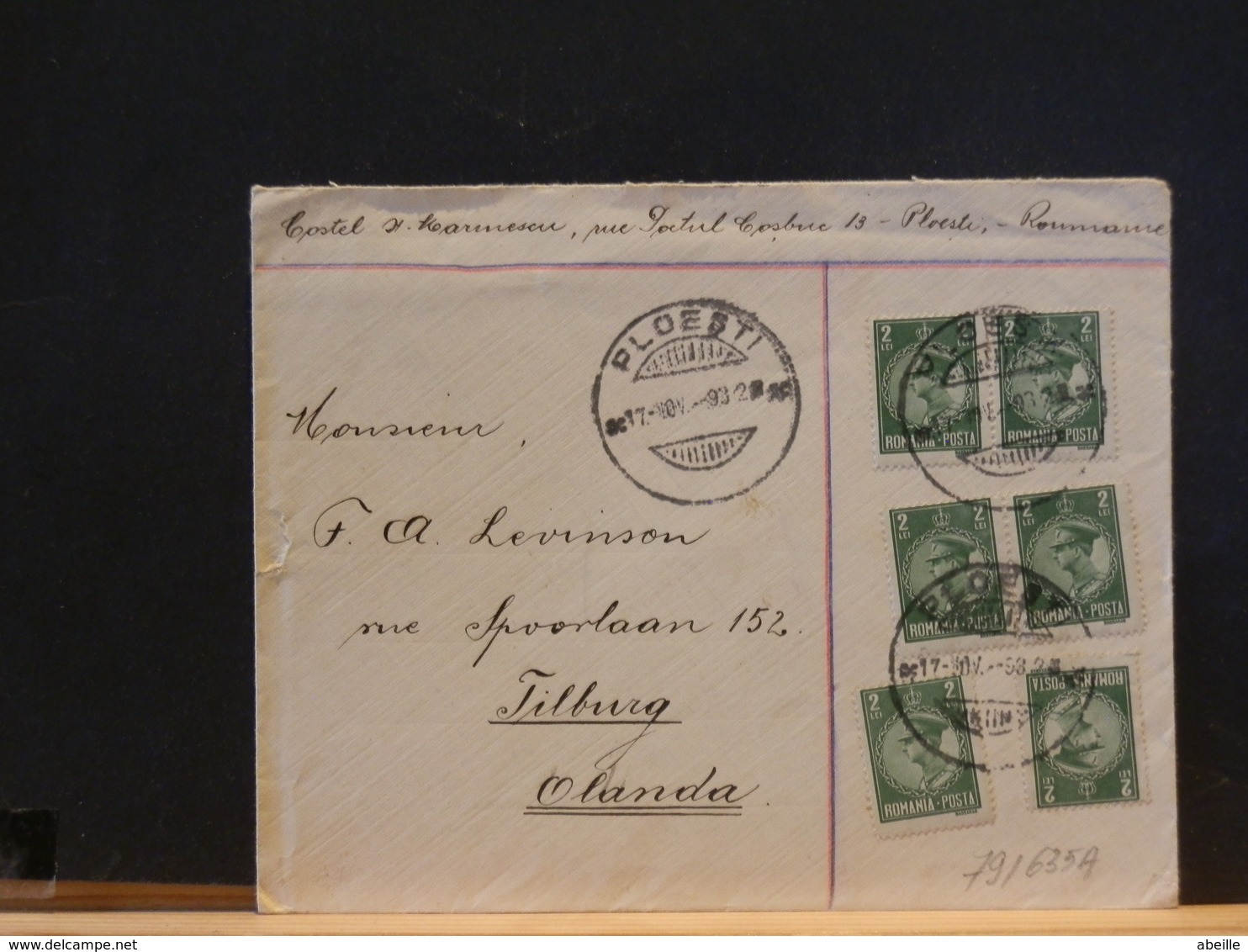 79/635A    LETTRE ROUMANIA  1932  POUTR LA HOLLANDE - Briefe U. Dokumente