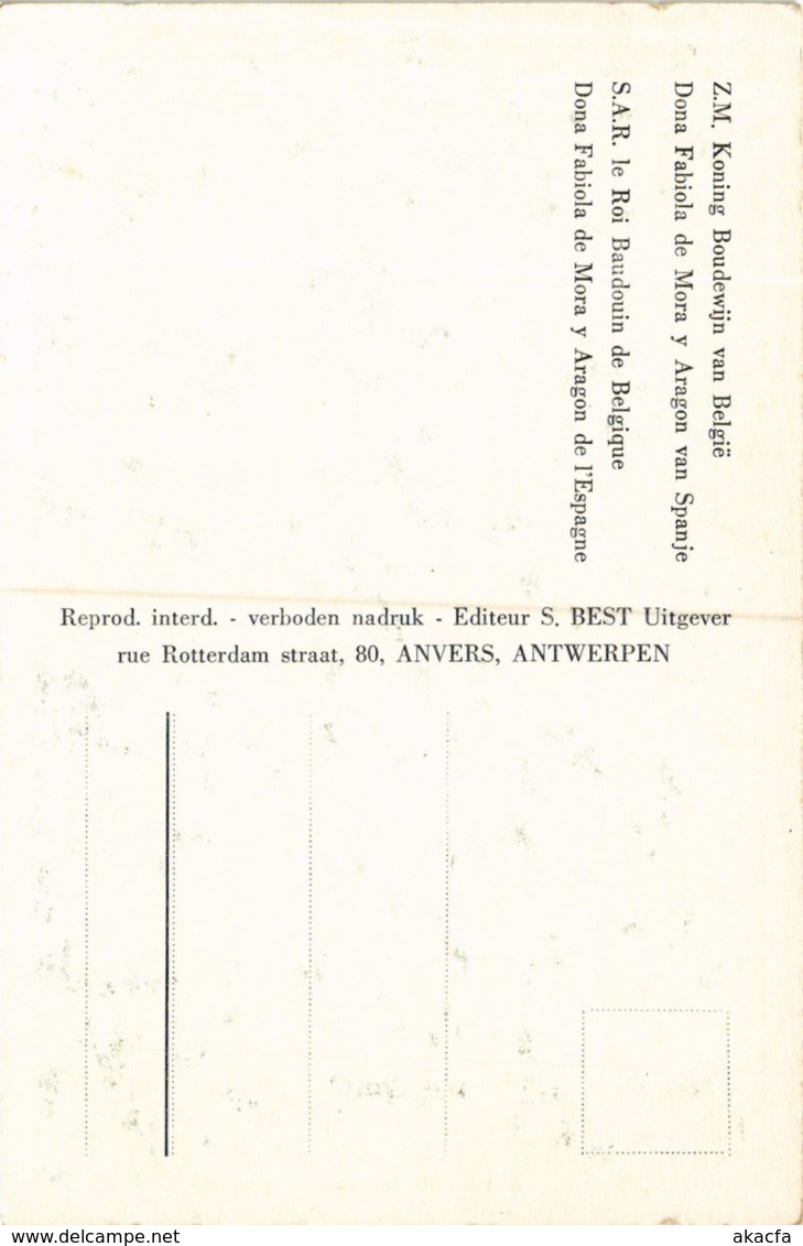 CPA Dona Fabiola De Mora Y Aragon Van Spanje BELGIAN ROYALTY (827573) - Familles Royales