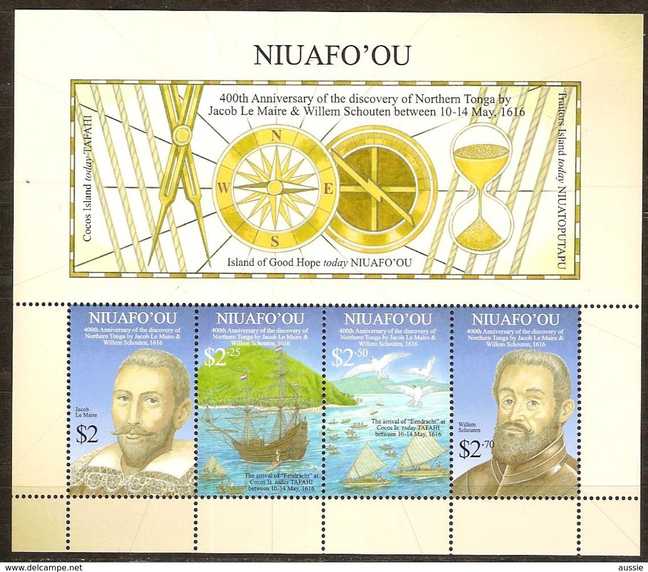 Tonga  Niuafo'ou 2016 Yvertn° Bloc 64 *** MNH Cote 18,40 Euro Bateaux Boten Ships - Tonga (1970-...)
