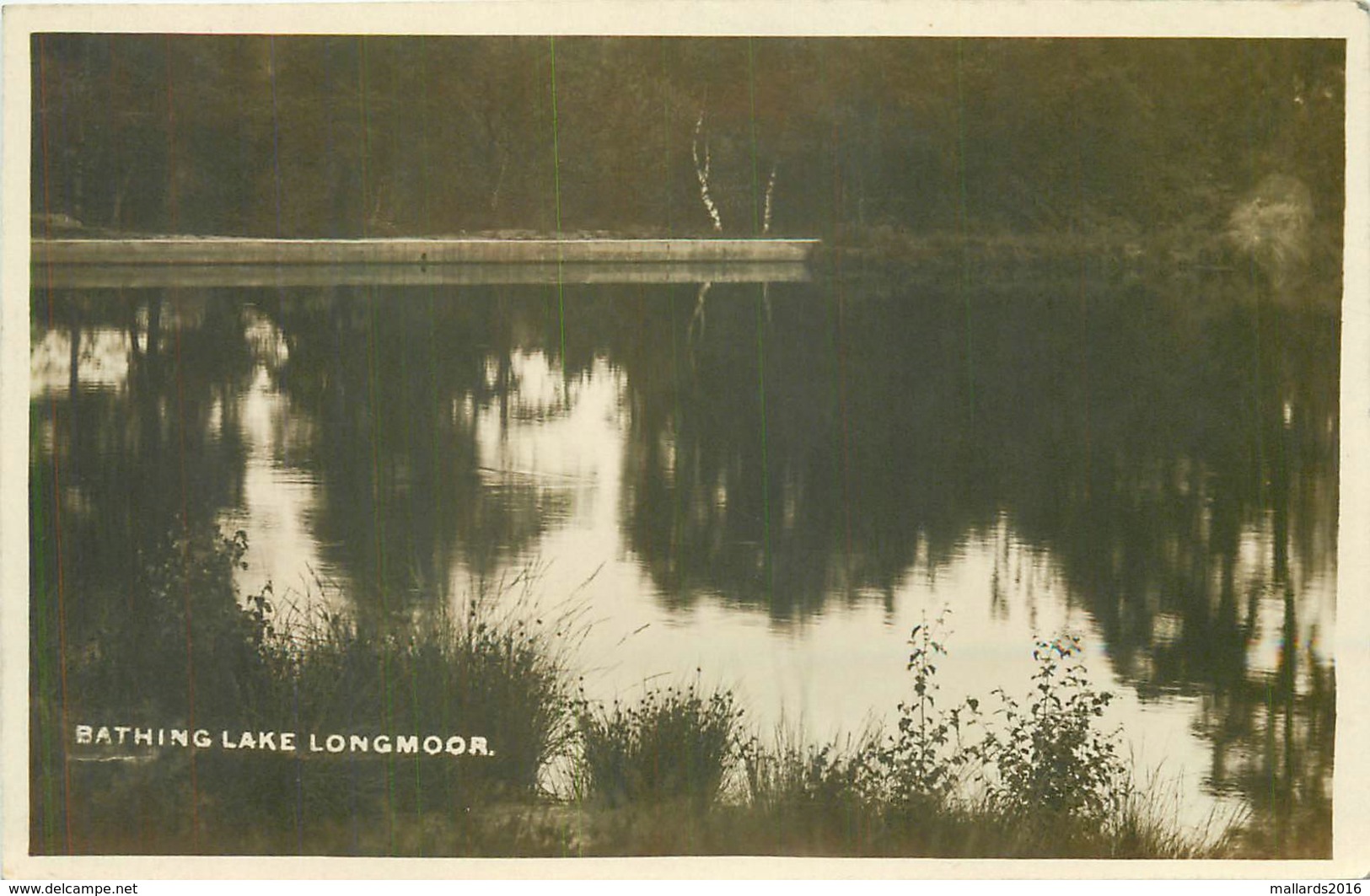 BATHING LAKE, LONGMOOR ~ AN OLD REAL PHOTO POSTCARD #876105 - Sonstige & Ohne Zuordnung