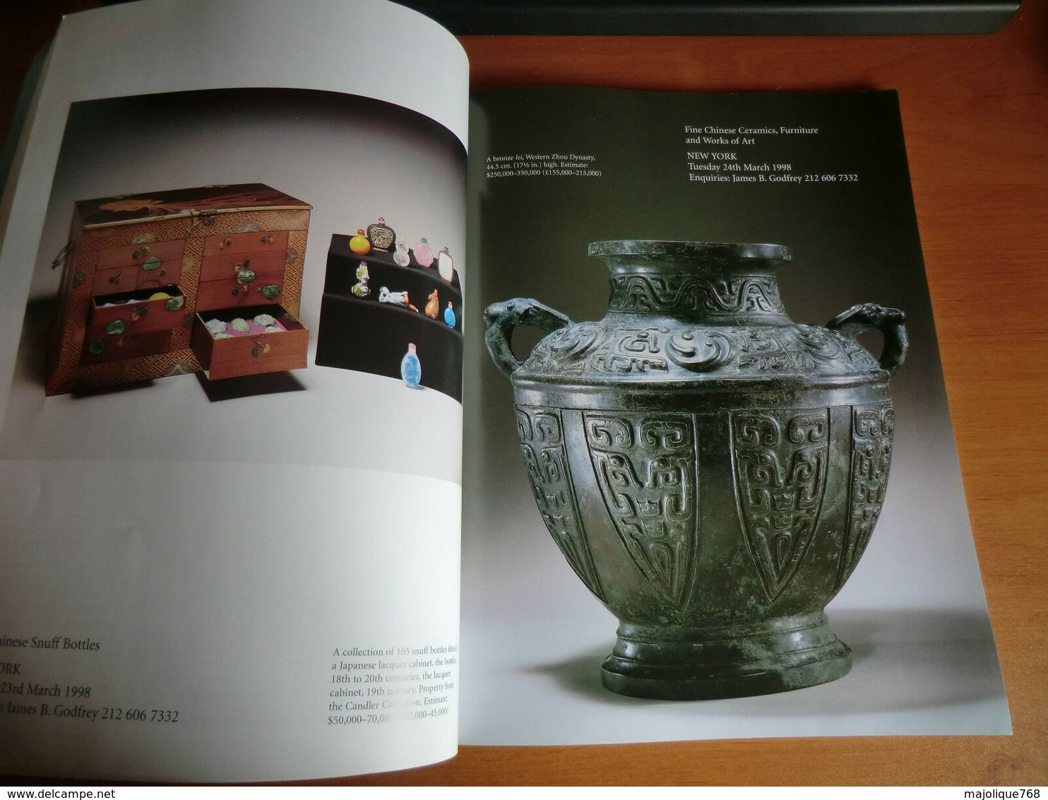 CATALOGUE DE VENTE AUX ENCHÈRES - APRIL 1998 SOTHEBY'S PREVIEW TEXTE EN ANGLAIS - - Kultur