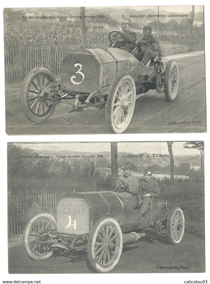 SERIE 18 CARTES POSTALES – COUPE GORDON BENNETT 1905 – GROS PLAN TRES RARE TTB - Voitures De Tourisme