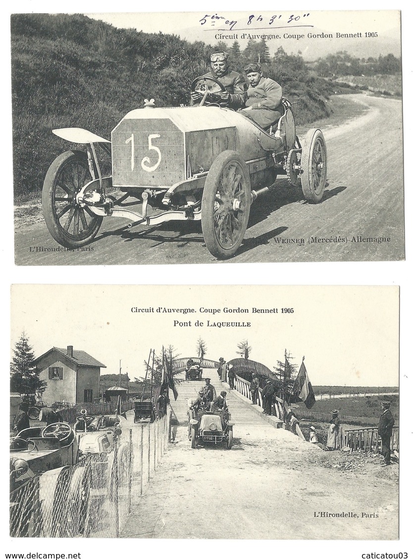 SERIE 18 CARTES POSTALES – COUPE GORDON BENNETT 1905 – GROS PLAN TRES RARE TTB