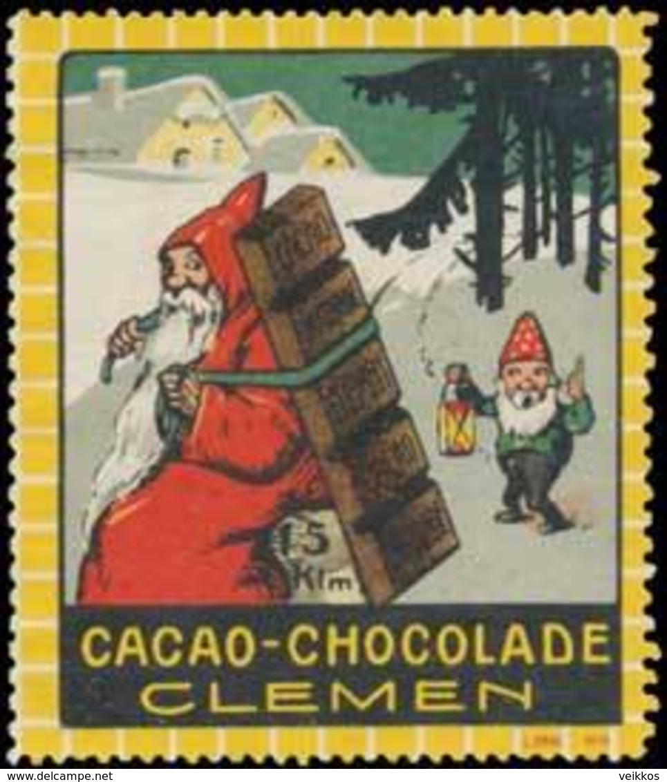 Döbeln: Cacao-Chocolade Reklamemarke - Vignetten (Erinnophilie)