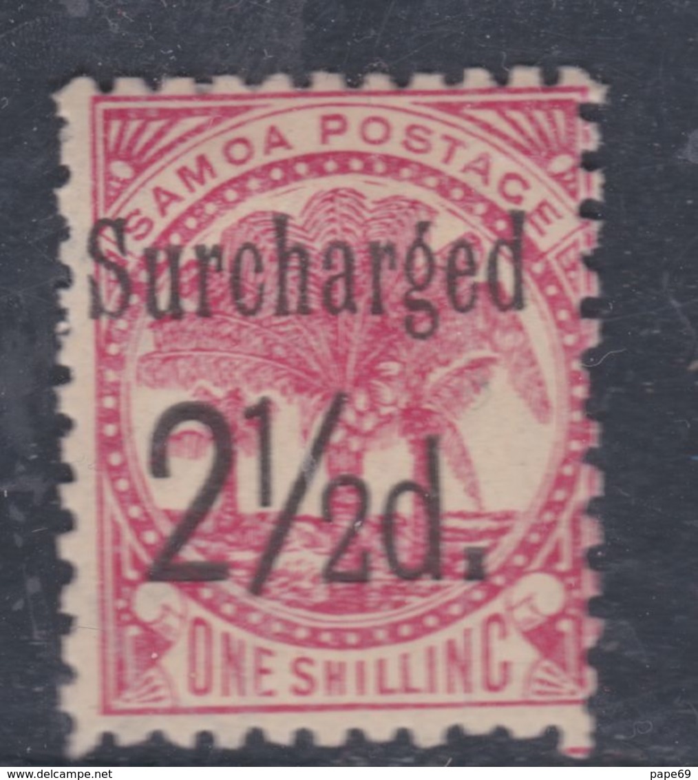 Samoa Poste Locale N° 24 X  Partie De Série : 2 1/2 D. Sur 1 S. Rose Trace De Charnière Sinon TB - Samoa