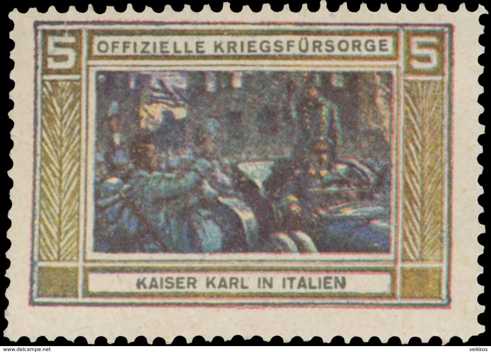 Wien: Kaiser Karl In Italien Reklamemarke - Vignetten (Erinnophilie)