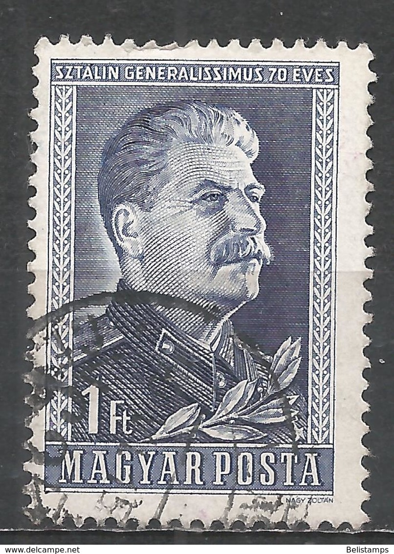 Hungary 1949. Scott #865 (U) Joseph V. Stalin - Oblitérés