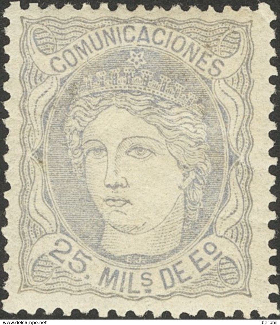 *106. 1870. 25 Mils Lila Pálido. Excelente Centraje. MAGNIFICO. - Andere & Zonder Classificatie