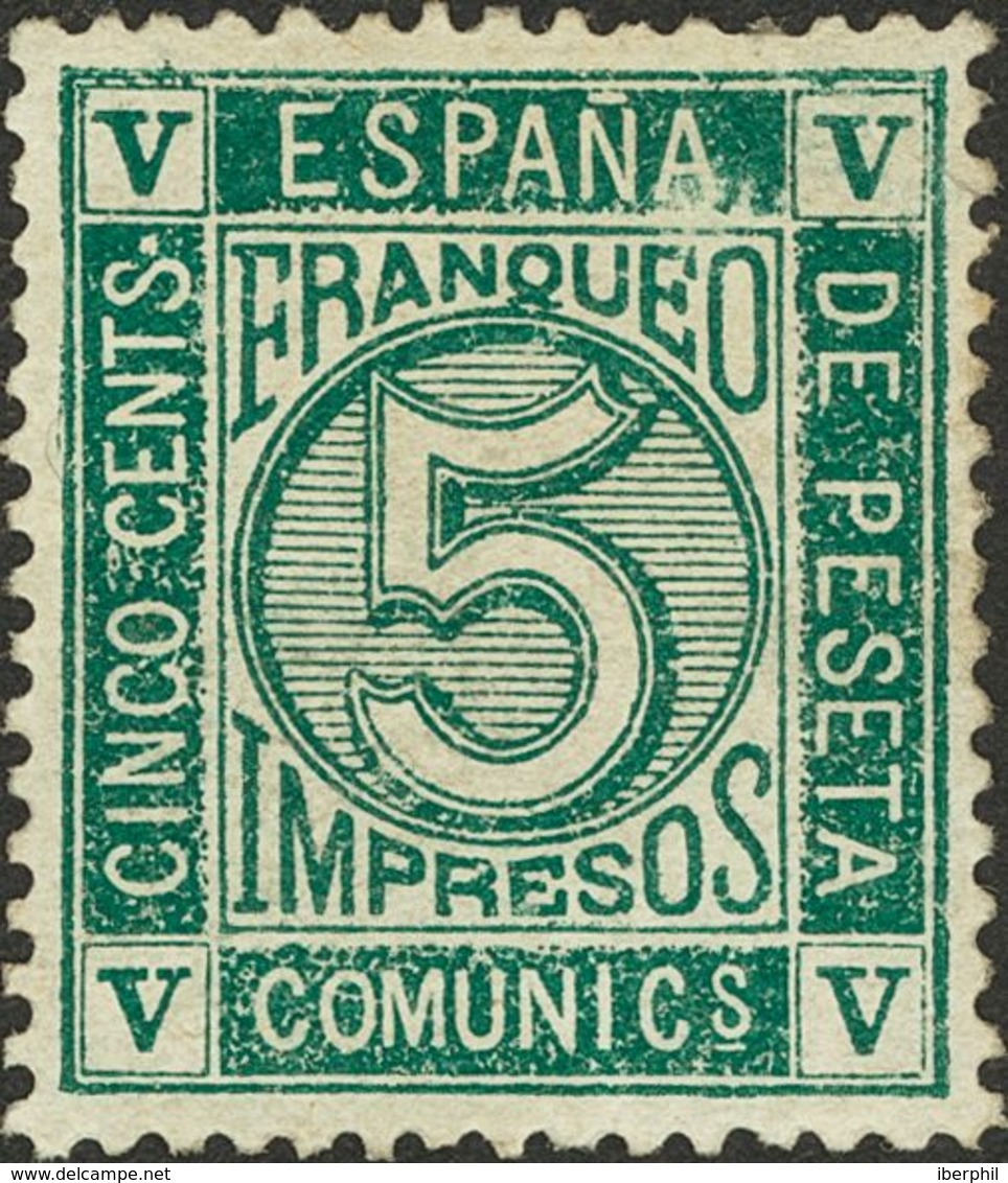 (*)117. 1872. 5 Cts Verde. Muy Bien Centrado. MAGNIFICO. - Autres & Non Classés