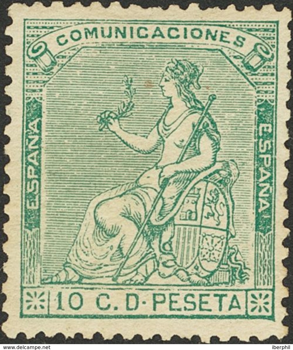 *133. 1874. 10 Cts Verde. Excelente Centraje. MAGNIFICO. - Autres & Non Classés