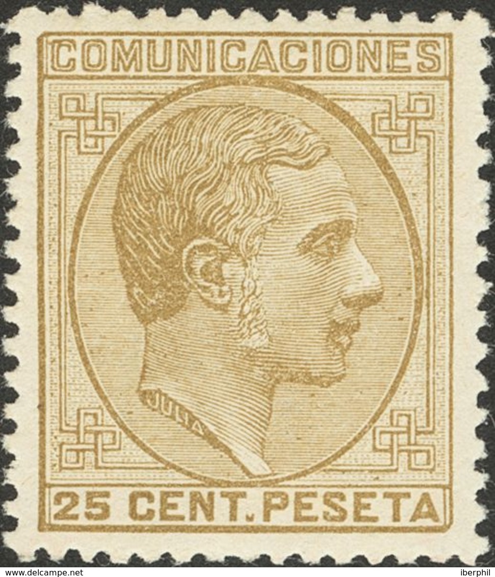 **194. 1878. 25 Cts Sepia. Excelente Centraje. MAGNIFICO. - Autres & Non Classés