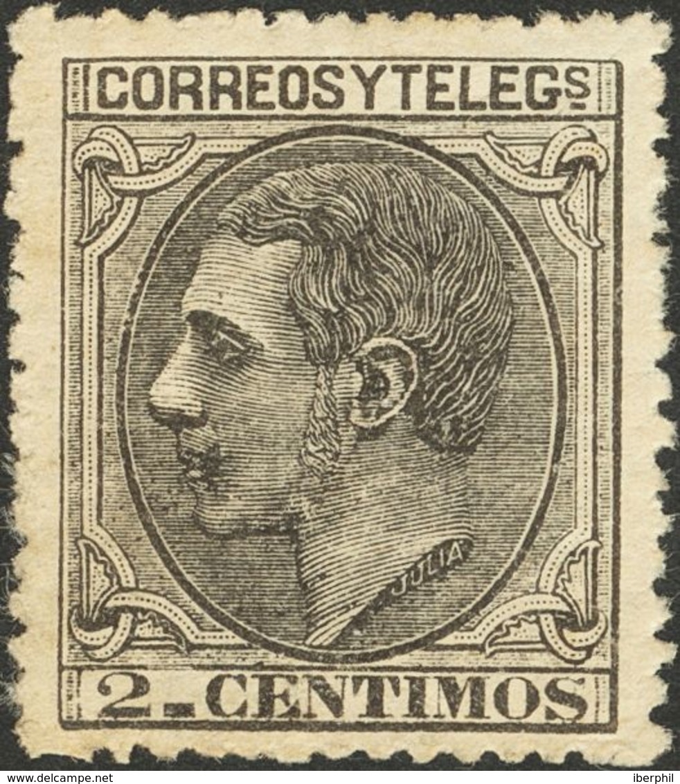 **200. 1879. 2 Cts Negro. Color Intenso Y Excelente Centraje. MAGNIFICO. - Other & Unclassified