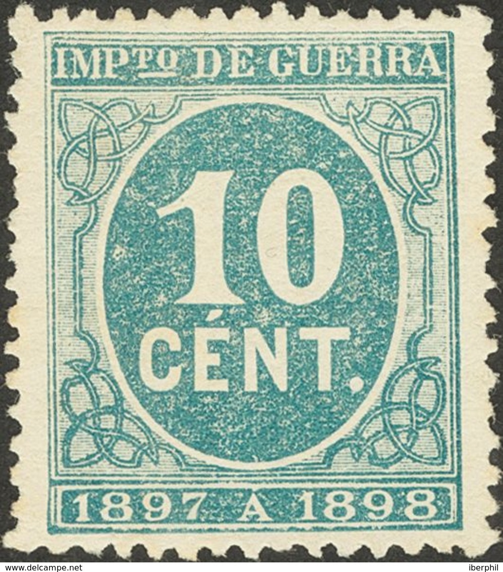 (*)233. 1897. 10 Cts Verde. Centraje Excepcional. PIEZA DE LUJO. - Other & Unclassified