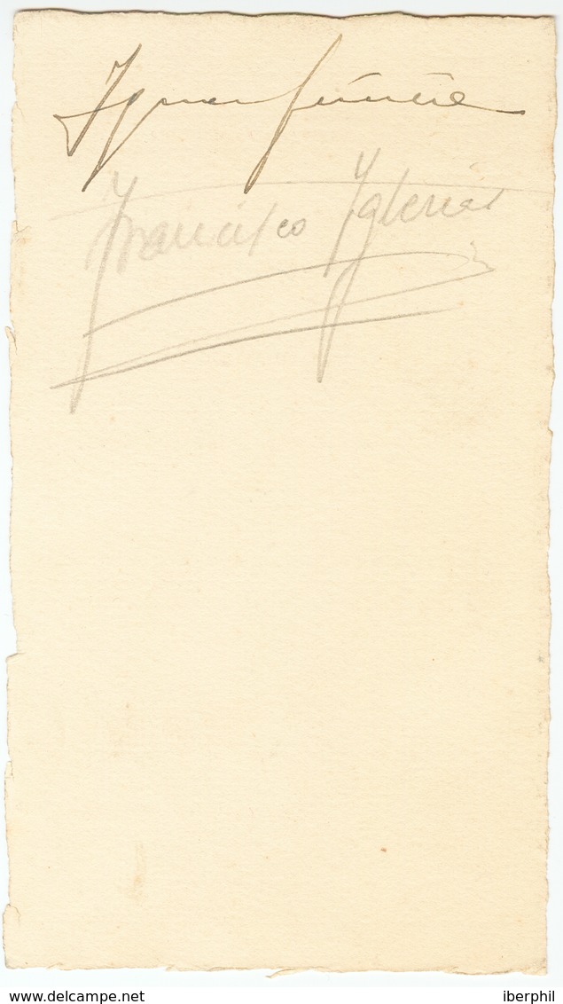 1929. Tarjeta Con El Menú Ofrecido A Los Tripulantes Del Avión Jesús Del Gran Poder En Montevideo (Uruguay) Firmada Al D - Autres & Non Classés