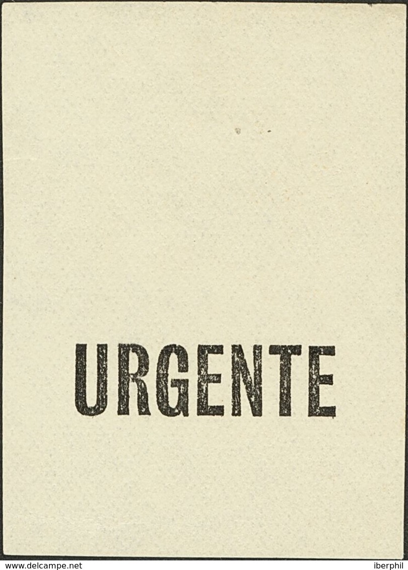 (*)530P. 1930. Sin Valor. PRUEBA DE LA IMPRONTA DE LA SOBRECARGA URGENTE. MAGNIFICA Y RARA. (Gálvez 2589) - Autres & Non Classés