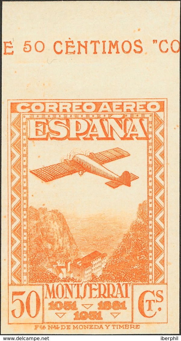 **650/54s. 1931. Serie Completa, Borde De Hoja Con Leyenda. SIN DENTAR. MAGNIFICA. Edifil 2016: ++875 Euros - Autres & Non Classés