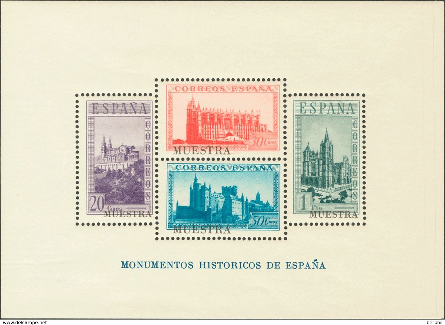 **847M. 1938. Hoja Bloque. MUESTRA. MAGNIFICA. Edifil 2015: +90 Euros - Autres & Non Classés