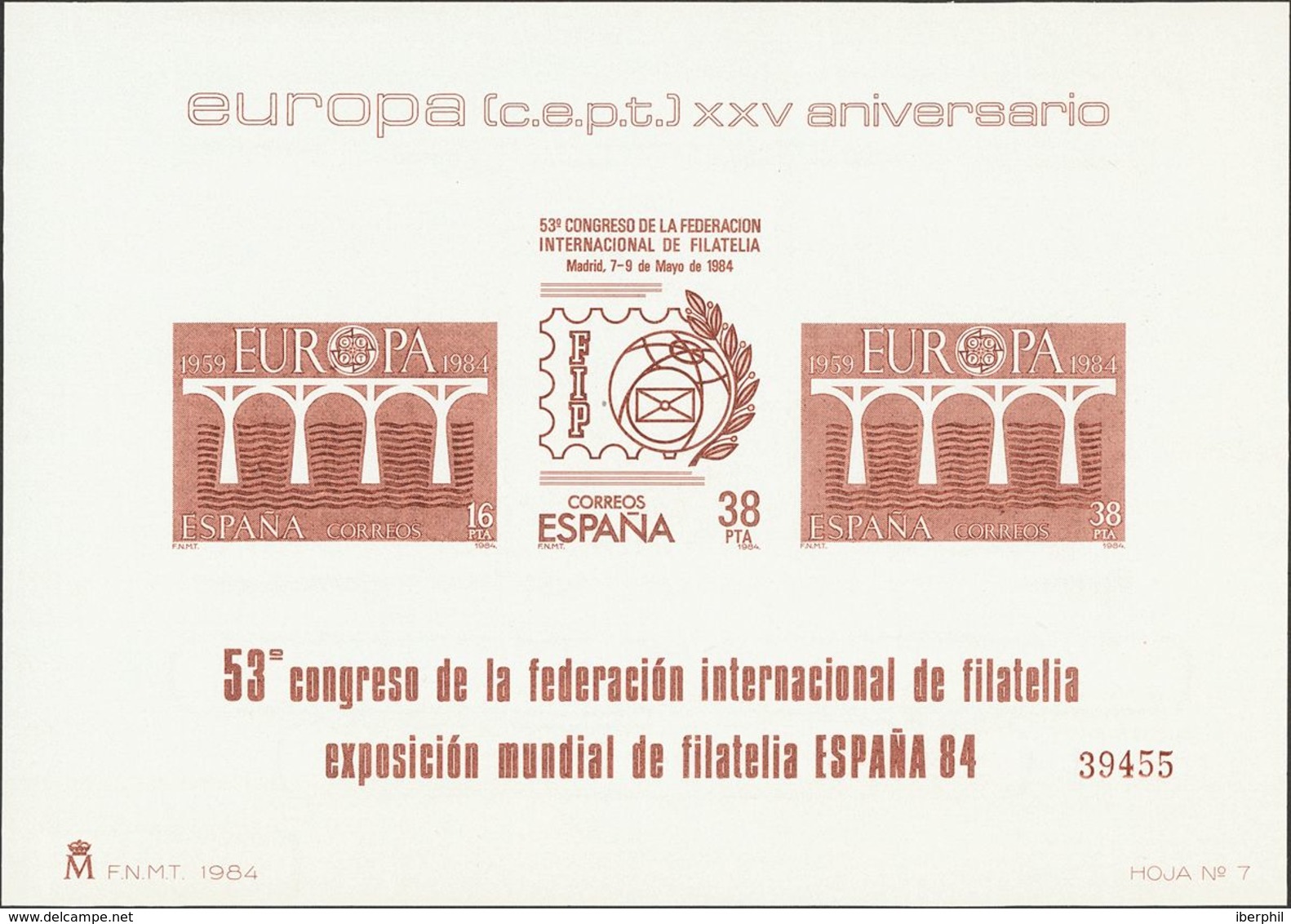 **6/7P. 1984. Pruebas De Lujo. ESPAÑA 84. MAGNIFICAS. Edifil 2019: 156 Euros - Sonstige & Ohne Zuordnung